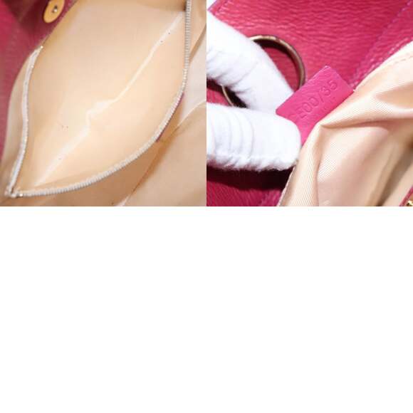 CELINE Shoulder Bag Leather Pink Gold - Picture 12 of 12